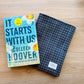 Book & E-Reader Sleeve – Blue/Yellow Plaid - Medium