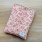 Book & E-Reader Sleeve – Roses/Tan Gingham  - Medium